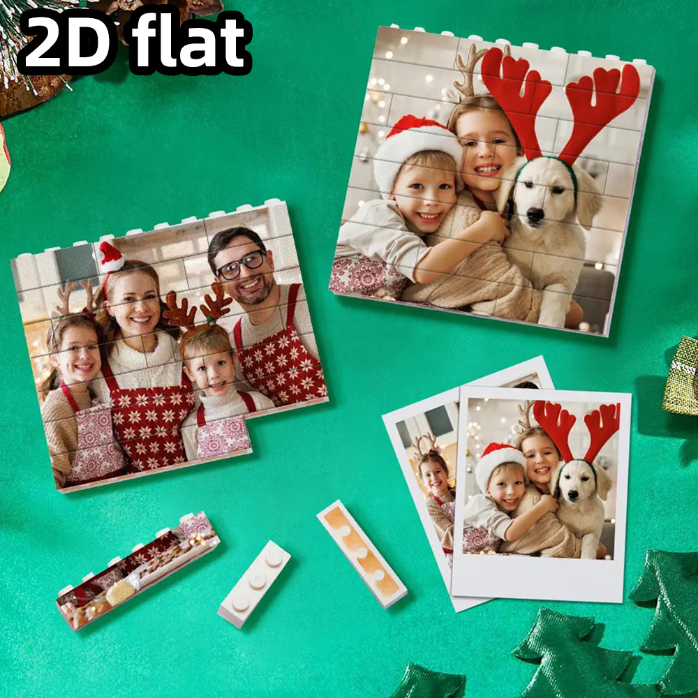 Photography Ideas - Personalisierte Foto-Bausteine für Weihnachtsdekorationen. Personalisierte Urlaubsandenken.