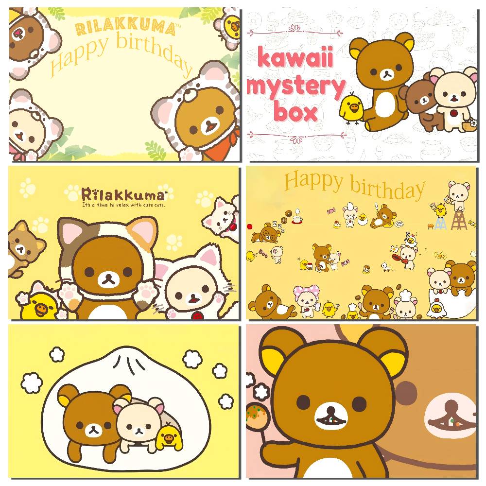 Photography Vintage Style - 1 Stück niedlicher Rilakkuma-Hintergrund im Cartoon-Stil