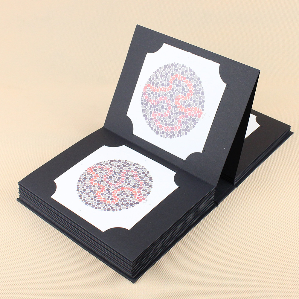 Color Checker Card - Ishihara-Buch, 38 Platten, Optometrie, Blindheit, Farbmangel-Testkarte