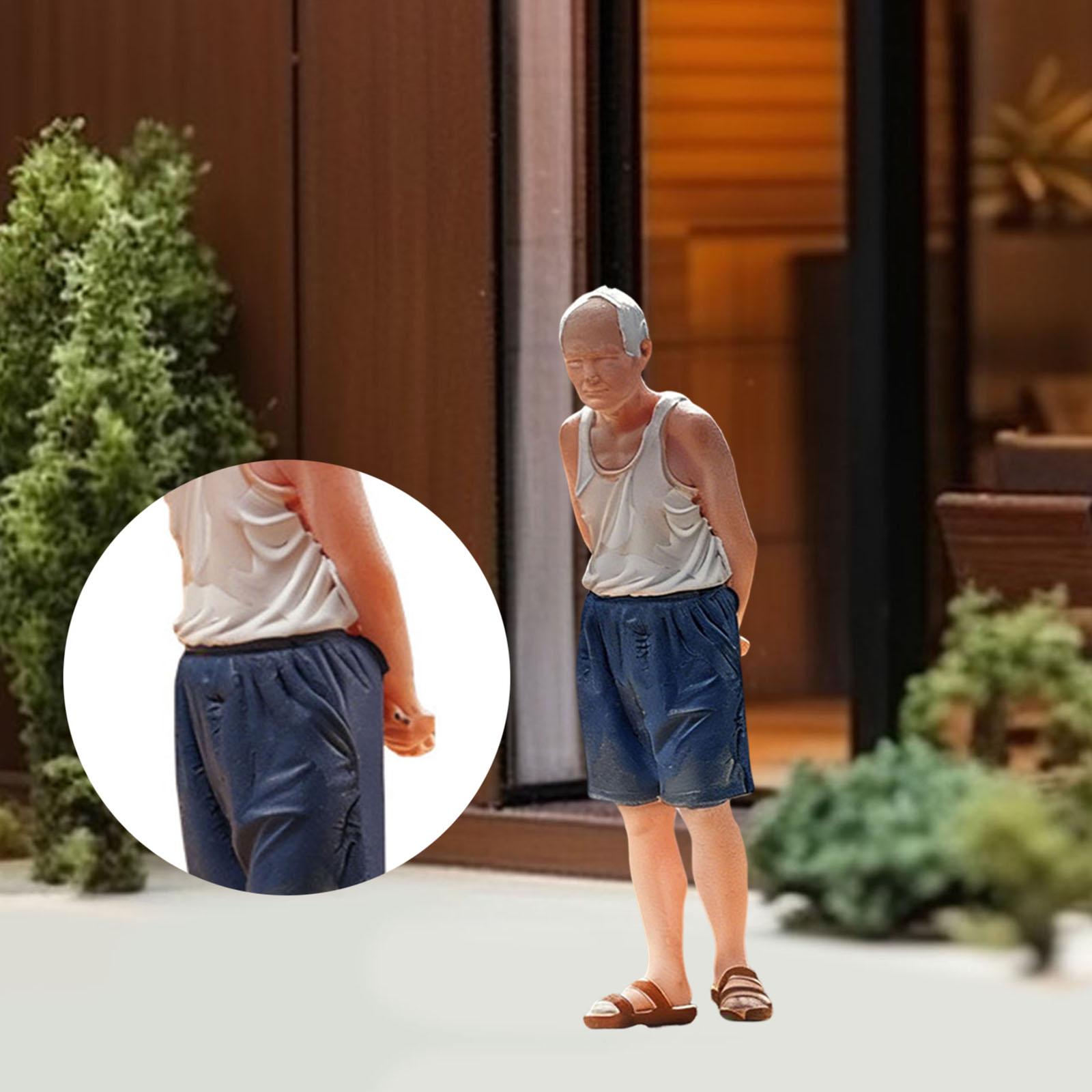 Photography Of A Man - 1:64 Maßstab Alter Mann Miniaturfigur Mini-Modell