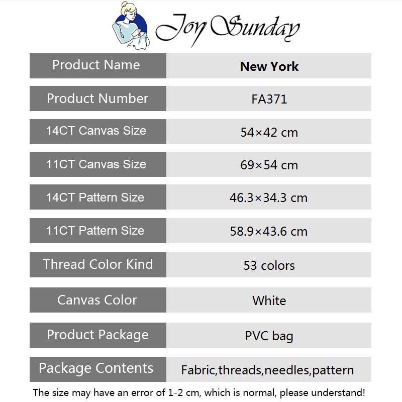 Joy Sunday Kreuzstich-Set, 11/ – Photography New York Bewertung und Preis