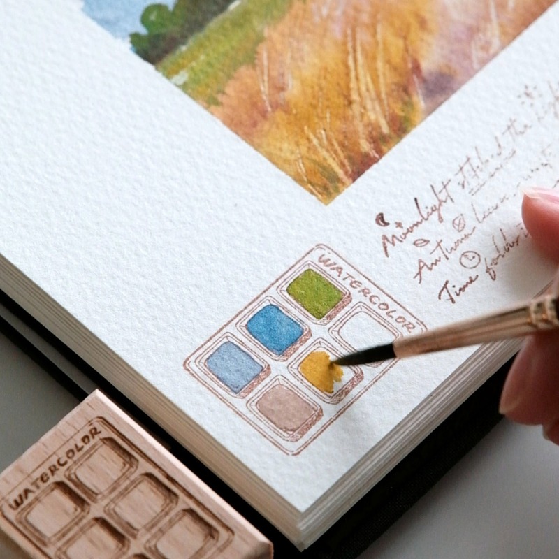 6-Fach Aquarell-Farbkarte Holz – Color Checker Card Bewertung und Preis