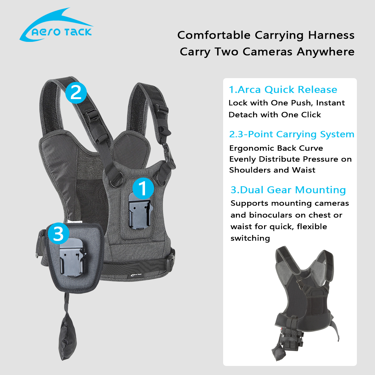 Aero Tack G3 Kameragurt, Doppe – Photography Zone System Bewertung und Preis