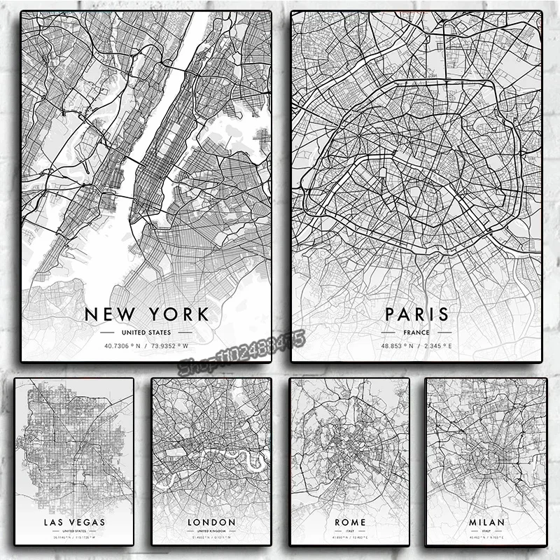 Stadtplan-Kunstwerk Paris New  – Photography New York Bewertung und Preis