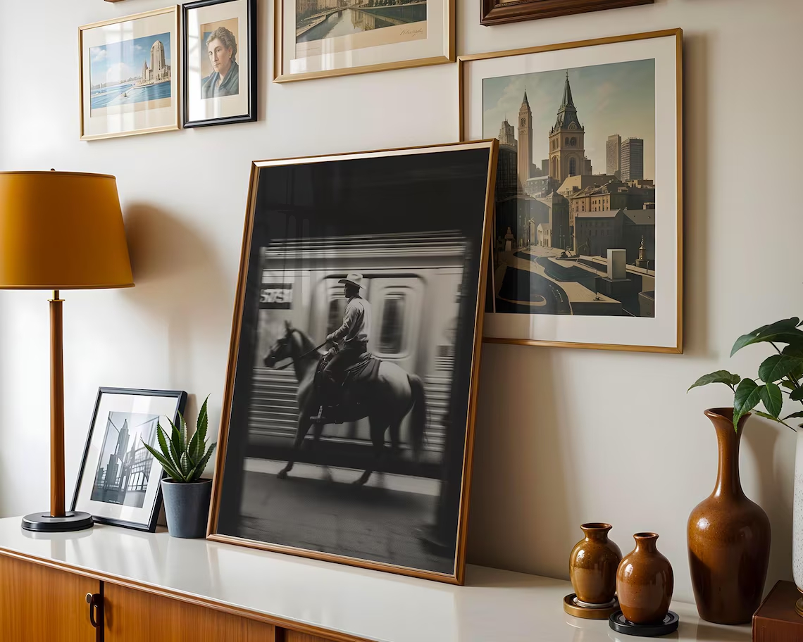 Vintage NYC Cowboy Subway Wand – Photography New York Bewertung und Preis