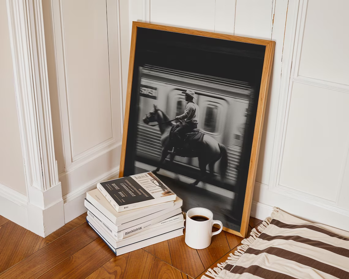 Vintage NYC Cowboy Subway Wand – Photography New York Bewertung und Preis