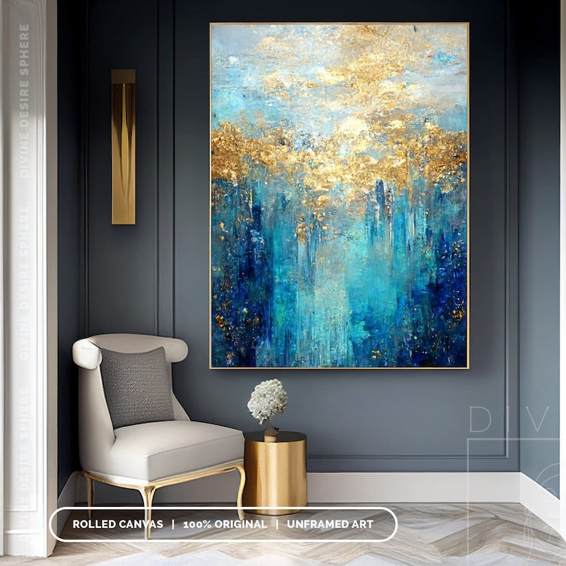Großes modernes Goldfolien-Acr – Photography Night Bewertung und Preis