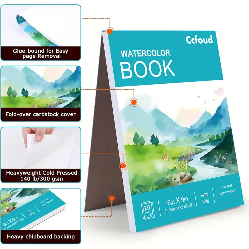 2 Stück 12 Blatt Aquarell-Skiz – Photography Book Bewertung und Preis