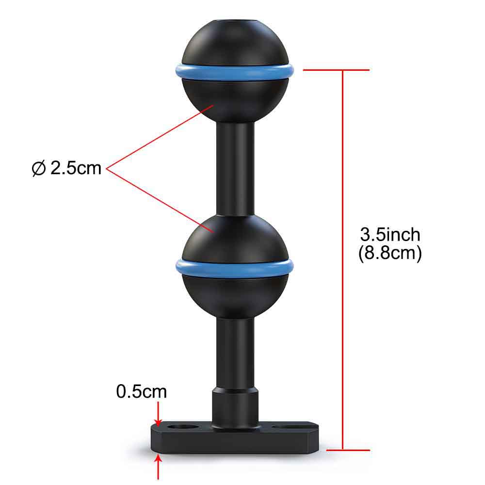 Seafrogs Doppel 1'' Ball Adapt – Photography Zone System Bewertung und Preis