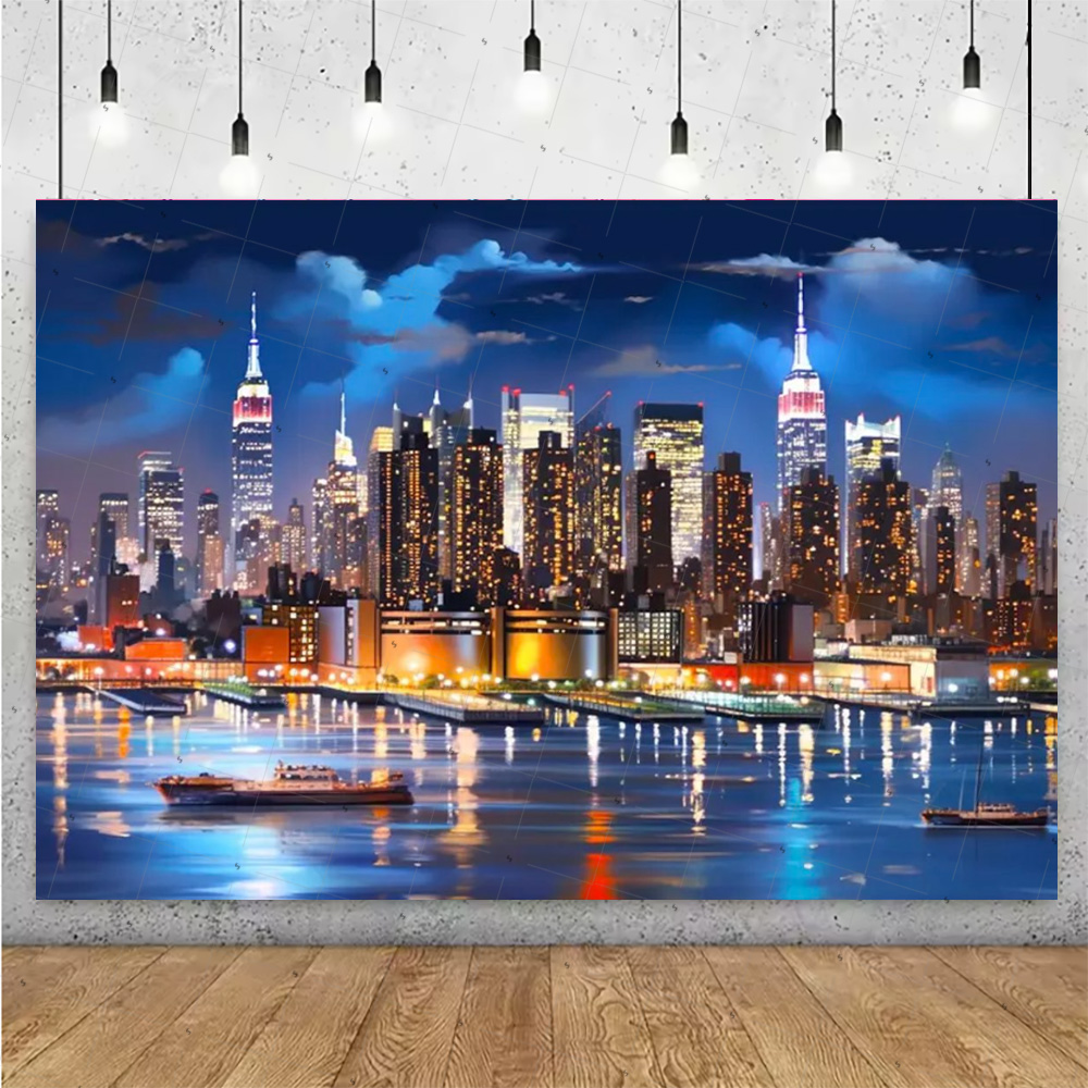Nachtansicht Hochhaus Gebäude  – Photography New York Bewertung und Preis