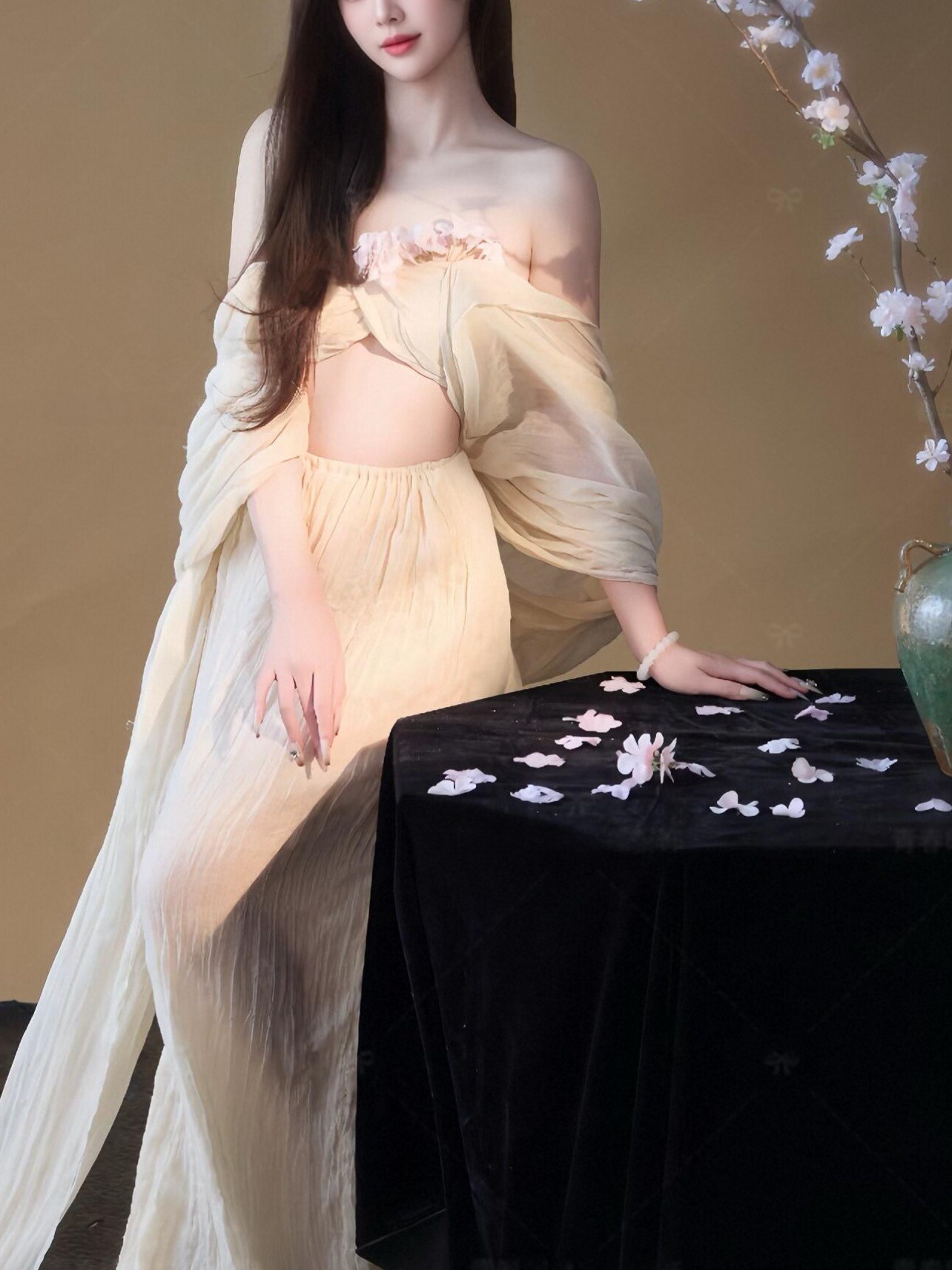 Langes Kleid im Retro-Stil, ch – Photography Zen Bewertung und Preis