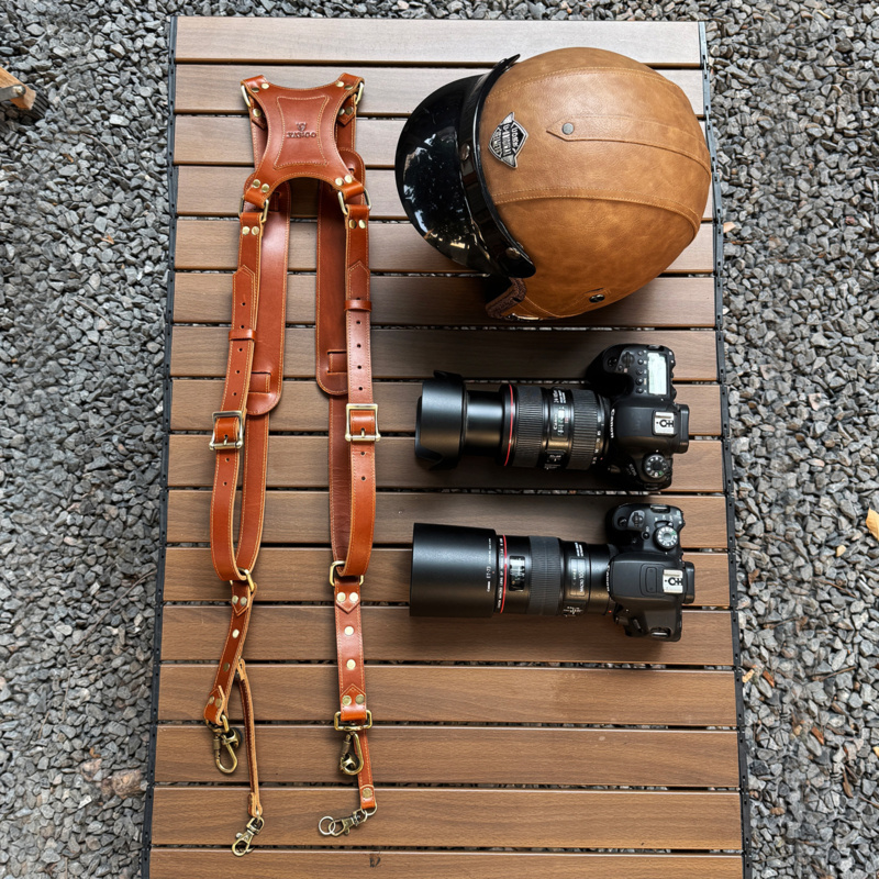 Neuer Echter Leder-Kameragurt  – Photography Of A Man Bewertung und Preis